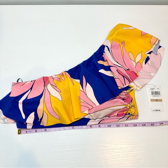 Trina Turk Breeze Asymmetrical Off The Shoulder Top - Picture 13 of 16